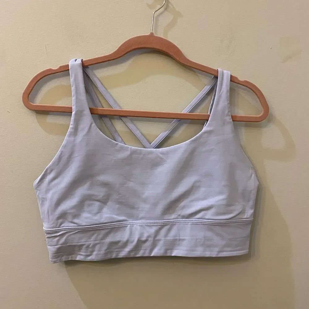 Lululemon Energy Longline Bra Lavender Women Size 12